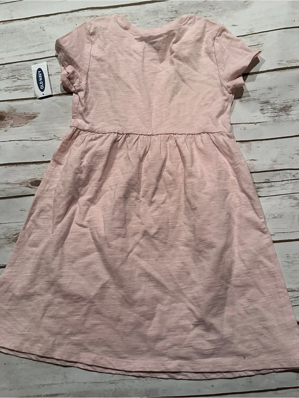 Old Navy Light Pink Short-Sleeve Casual Dress